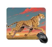 African Cheetah Mouse Pad - Non-Slip Rubber Base Ultra-Thin Desk Mat Waterproof & Portable Mousepad for Gaming, Office, Design 20 * 25cm