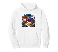 African Cichlid Aquarium Keeper Heartbeat Line Identity Pullover Hoodie