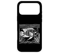 African Cichlid Line Art Aquarist Case for iPhone 17 Pro Max