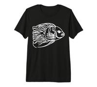 African Cichlid Line Art Aquarist Premium T-Shirt
