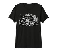 African Cichlid Line Art Aquarist Premium T-Shirt