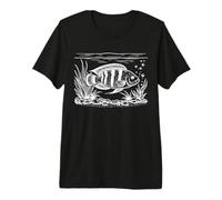 African Cichlid Line Art Aquarist Premium T-Shirt