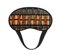 African Classic Weave Print Adjustable Eye Cover for Sleeping, Comfortable, Pressure-Free and Breathable Sleeping Masks