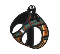 African Classic Weave Print Dog Harness Leash Set Reflective Pet Harness Puppy Vest Suitable Dogs Cats Small Breeds