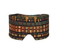 African Classic Weave Print Eye Shade Cover for Nap Travel Yoga,Eye Cover Blindfold Travel Office Nap Airplane