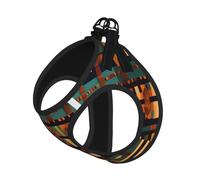 African Classic Weave Print Pet Leash Vest For Small Dogs Cats, Adjustable Pet Harness Vest, Outdoor Walking Hiking