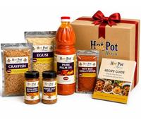 African Cooking Starter Kit with Recipe Guide | Discover Authentic African Cuisine at Home | Palm Oil, Egusi, Crayfish, Suya Spice, Pepper Soup Spice & Hot Chilli | Culinary Gift for Food Explorers
