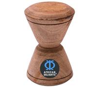 African Delights Handmade Tapoli - 5 Inch Large Wooden Grinder, Ergonomic Coconut Opener Tool from Ghana