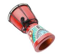 African Djembe Drum, 5in Mini Wooden Djembe Hand Percussion Instrument for Kids Adults