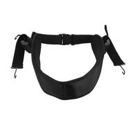 African Djembe Waist Strap Black Nylon Mesh Metal Hook