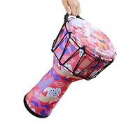 African Drum 8/10 Inch Percussion, Djembe Drum Music Enlightenment Darbuka Drum with Handle(Large 8)