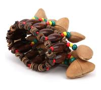 African Drum Bracelet Beautiful Hand-Made Nut Shell Handbell Percussion for Music Lovers, 1 X African Drum Bracelet