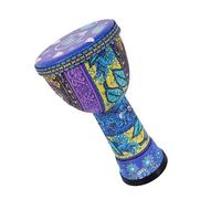 African Drum Instruments 8-inch Lightweight PVC Body Rhythm Drum Head African Drum Beginner Hand Drum Instrument With Strap Professional African Drum (Color : C)