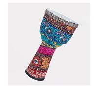 African Drum Instruments 8 Inch Untuned Pvc Body Lightweight Djembe Traditional Djembe Beginner Adult Tambourine Professional African Drum (Color : A)