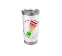 African Drumming Pride Vintage Rasta Flag A Cool Djembe Drum Stainless Steel Insulated Tumbler