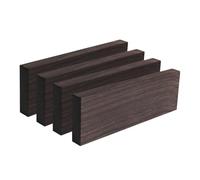 African Ebony Hardwood - Wood Blanks Crafting Slabs, knif Handle Making Material, Musical Instrument DIY Projects, Handle Plate Timber Supply | 4.7"x1.57"x0.39" Wood Block for Custom Tools