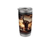 African Elephant at Sunset Stainless Steel Insulated Tumbler