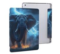 African Elephant Braving Thunders Cute Tablet Case with Pencil Holder Unisex Slim Hard Protective Cover Compatible with iPad 2020 /Pro 2020/2020 AIR 4 /Pro 2021