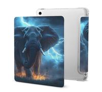 African Elephant Braving Thunders Cute Tablet Case with Pencil Holder Unisex Slim Hard Protective Cover Compatible with iPad 2020 /Pro 2020/2020 AIR 4 /Pro 2021