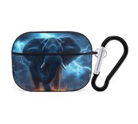 African Elephant Braving Thunders Printed Bluetooth Earbuds Case Colorful Wireless Headphones Covers Compatible With AirPods Pro 2