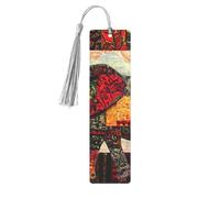 African Elephant Patchwork Printed Metal Bookmarks M - Gray Lightweight Aluminium Book Marker for Books, Journals & Gifts, Ideal Book Lovers, Holiday Decor & Crafts