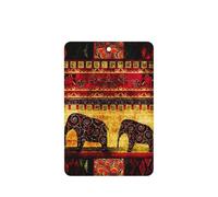 African Elephant Patchwork Printing 10 Pcs Car Air Freshener Fragrant Sheets,Car Hanging Accessories With Strings For Decor