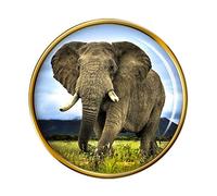 African Elephant Pin Badge