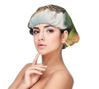African Elephant Print Adult's Satin Sleeping Cap, Maintain Hairstyle, and Ensure Comfortable Sleep, 13 inches Black, Black, One size