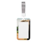 African Elephant Print Heavy Duty Badge Holder with Retractable Reel, Id Badge Holder Key Card Work Badge Clip for Nurse Teacher Student Office Women Men