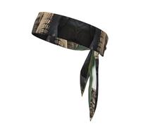 African Elephant Print Sport Head Ties Headbands Bandanas Workout Hair Band Athletic Sweatbands for Running Tennis