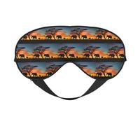 African Elephant Printing Soft Dual-Use Sleep Blocks Light Efficiently Blackout Eye Mask for Sleeping