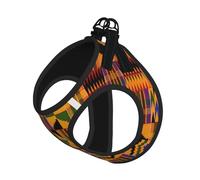 African Ethnic Pattern Print Adjustable Harness Leash Set For Cats And Dogs, Soft Breathable Kitten Puppy Mesh Vest With Reflective Design, Escape-Proof Lead For Small Pets Walking Training