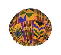 African Ethnic Pattern Print Bath Cap For Long Hair And Short Hair, Washable Elastic Band Bath Hair Hat For Long Hair, Braid