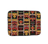 African Ethnic Pattern Print Laptop Sleeve, Compact Portable Protection for 12 inch Devices, Pad Tablet, Work, Travel & Office Use
