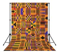 African Ethnic Pattern Print Portable Photo Backdrop 5x7ft Background Drop For Photo Photoshoot Backdrop For Content Creator