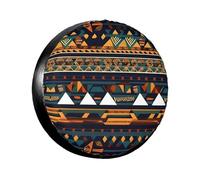 African Ethnic Pattern Print Tire Covers Spare For Trailers, Universal Wheel Suitable For Various Vehicles