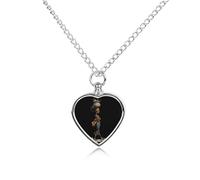 African Ethnic Tribe Lady Urn Necklace for Ashes Heart Jewelry Pendant Pet Cremation Memorial Necklace