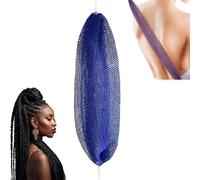 African Exfoliating Body Net Sponge, African Double-Sided Exfoliating Washcloth, Afro Loofah Wash Cloth, African Exfoliating Net for Shower, Face & Body Scrub Towel for All Skin Types (D Blue)