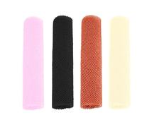 African Exfoliating Net 4Pcs Body Back Scrubber Bath Sponge 80 × 30cm for Skin Smoother Daily Use in Pink, Black, Brown, Beige