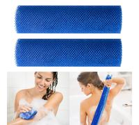 African Exfoliating Net Bath Sponge，Net Sponge，African Net Sponge (Blue, 11.8×31.5 inches)