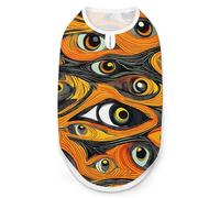 African Eyes Peeping Dog And Cat Clothes Pet Summer Sleeveless T Shirt Basic Vest S