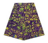 African Fabric 100% Cotton Kente Cloth 6 Yards African Ankara Print Wax Fabric