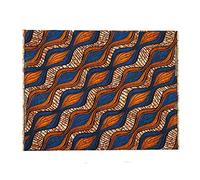 African Fabric Fat Quarters - 6 Yards Waxed Canvas Ankara, Wax Print for DIY Crafts (#2)