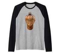 African Fang Tribal Mask West African Ritual Design Raglan Baseball Tee