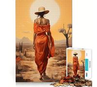 African Fashion Art 1000 Piece Puzzle For Adults Brain Calisthen Tight Joint Hard Challenge Game Night (38x52cm)