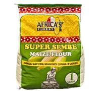 African Finest Africa’s Finest Super Sembe Maize Flour - White Maize Meal for Ugali, Sadza & Pap, Traditional East African Staple, 4 kg Pack