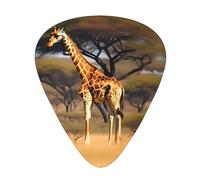 African Giraffe Majestic Tree Print Guitar Picks 12pcs for Electric Guitar Ukulele Accessories for Girls