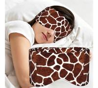 African Giraffe Patten Design, Sleep Mask for Home Travel, Full Eye Covers Light Blocking Eye Mask Sleep Eye and Ear Muffs