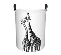 African Giraffe Print Laundry Hamper Basket Tall Laundry Basket, Hamper For Blanket Storage For Bedroom