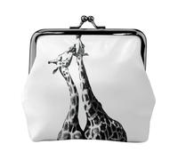 African Giraffe Printing Lightweight Coin Purse, Minimalist Wallet for Coffee Runs and Local Outings